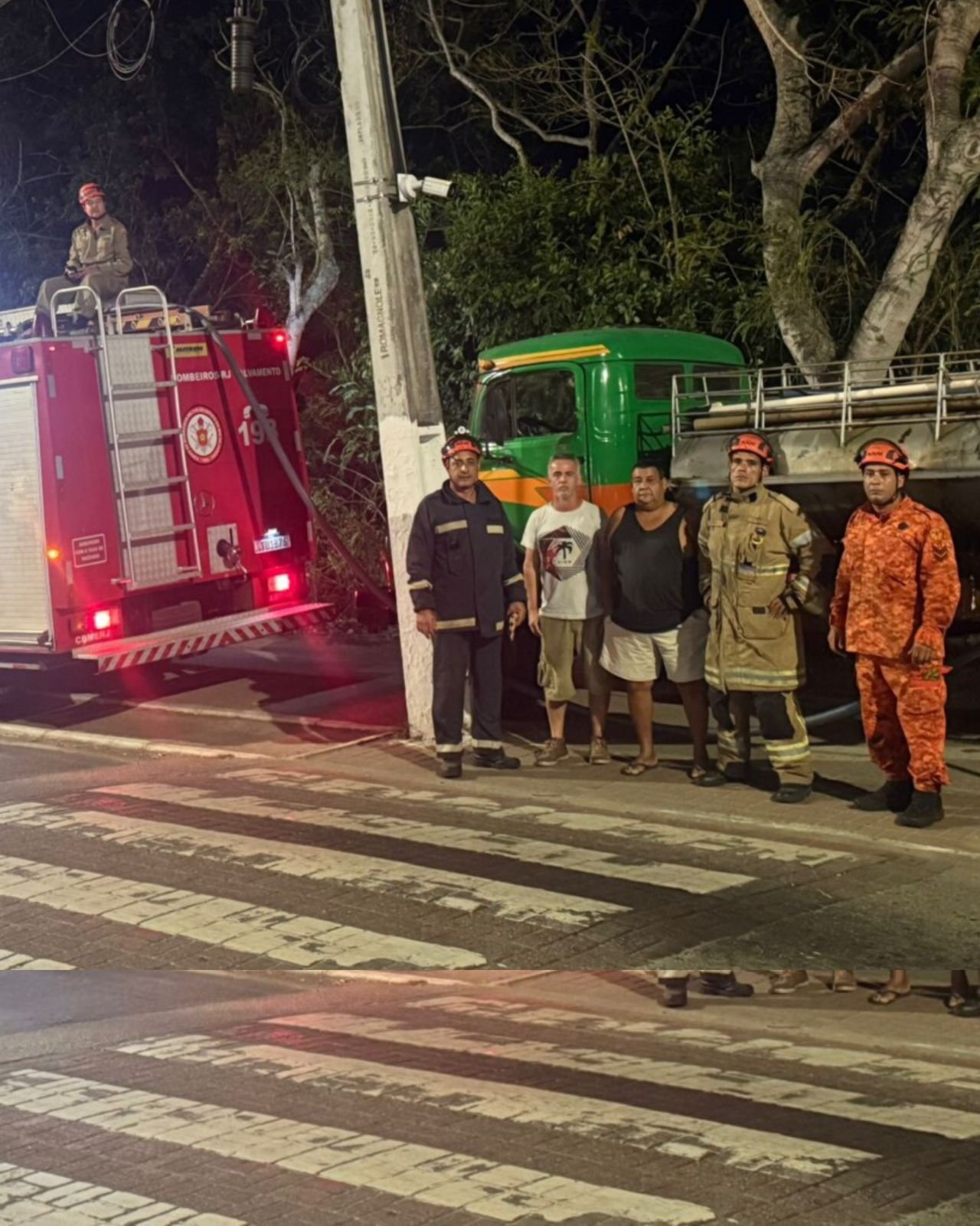 Ação rápida da Defesa Civil e Bombeiros controla incêndio criminoso no centro de Búzios